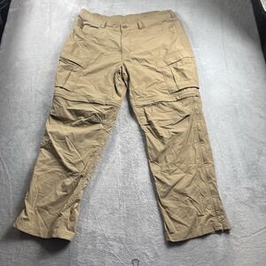 REI Co-op Pants Men 40x30* Brown Sahara Roll Up Relaxed Fit Outdoor Cargo Hiking